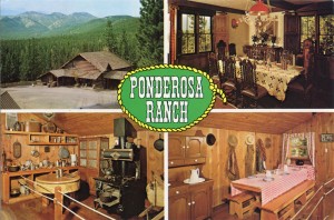 Ponderosa Ranch, Ranch House, Dining Room, Kitchen and Mess Hall, Incline Village, Lake Tahoe, Nevada                                                  